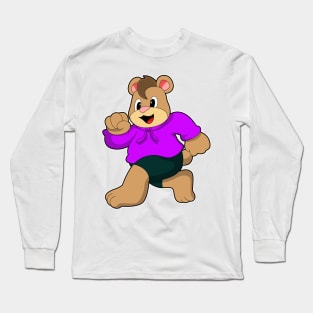 Bear at Running Long Sleeve T-Shirt